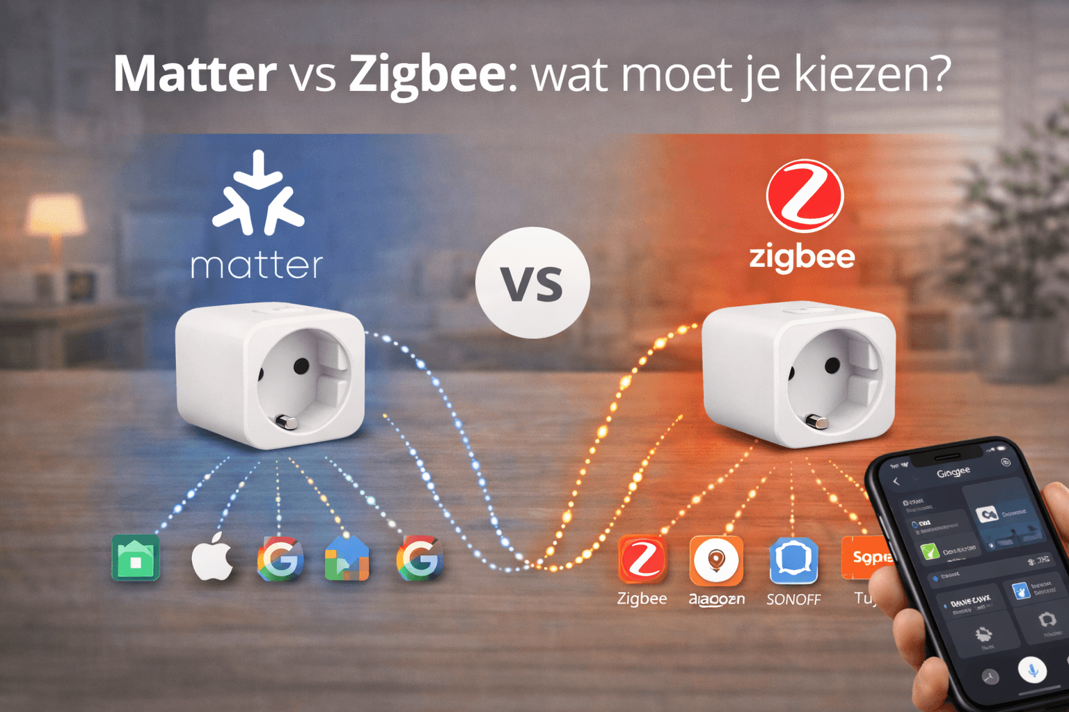 Matter vs Zigbee: wat is het verschil en wat kies je in 2026?