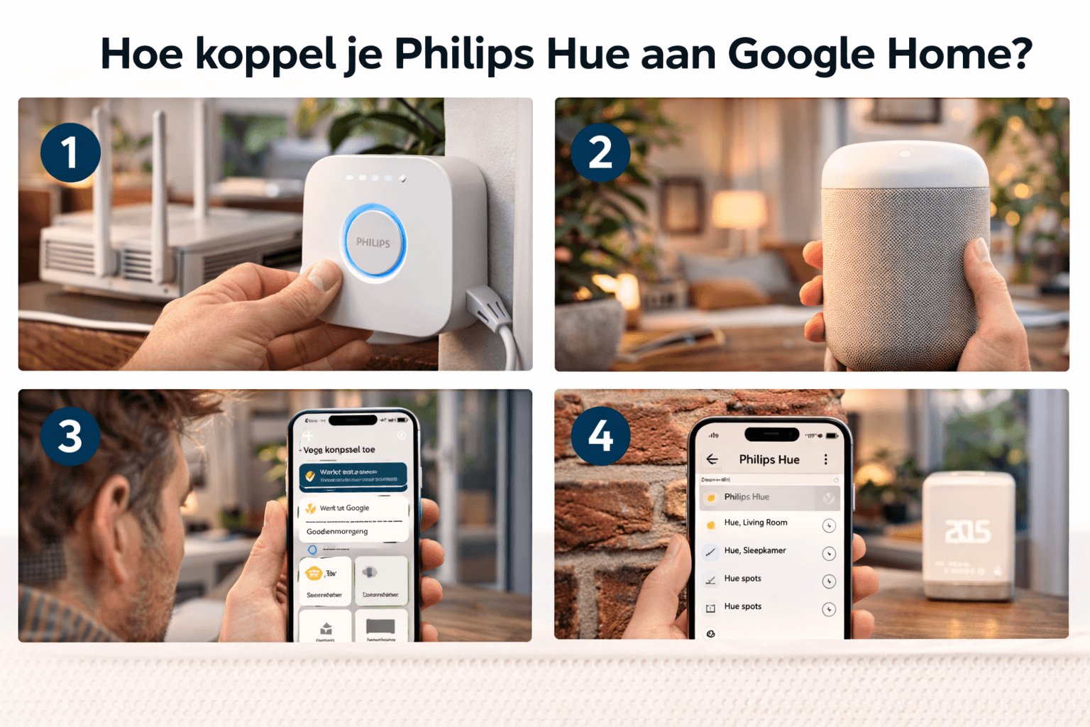 Hoe koppel je Philips Hue aan Google Home? (stap voor stap)
