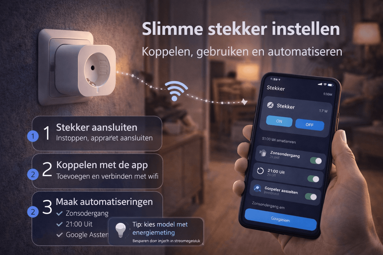 Slimme stekker instellen: zo werkt het stap voor stap