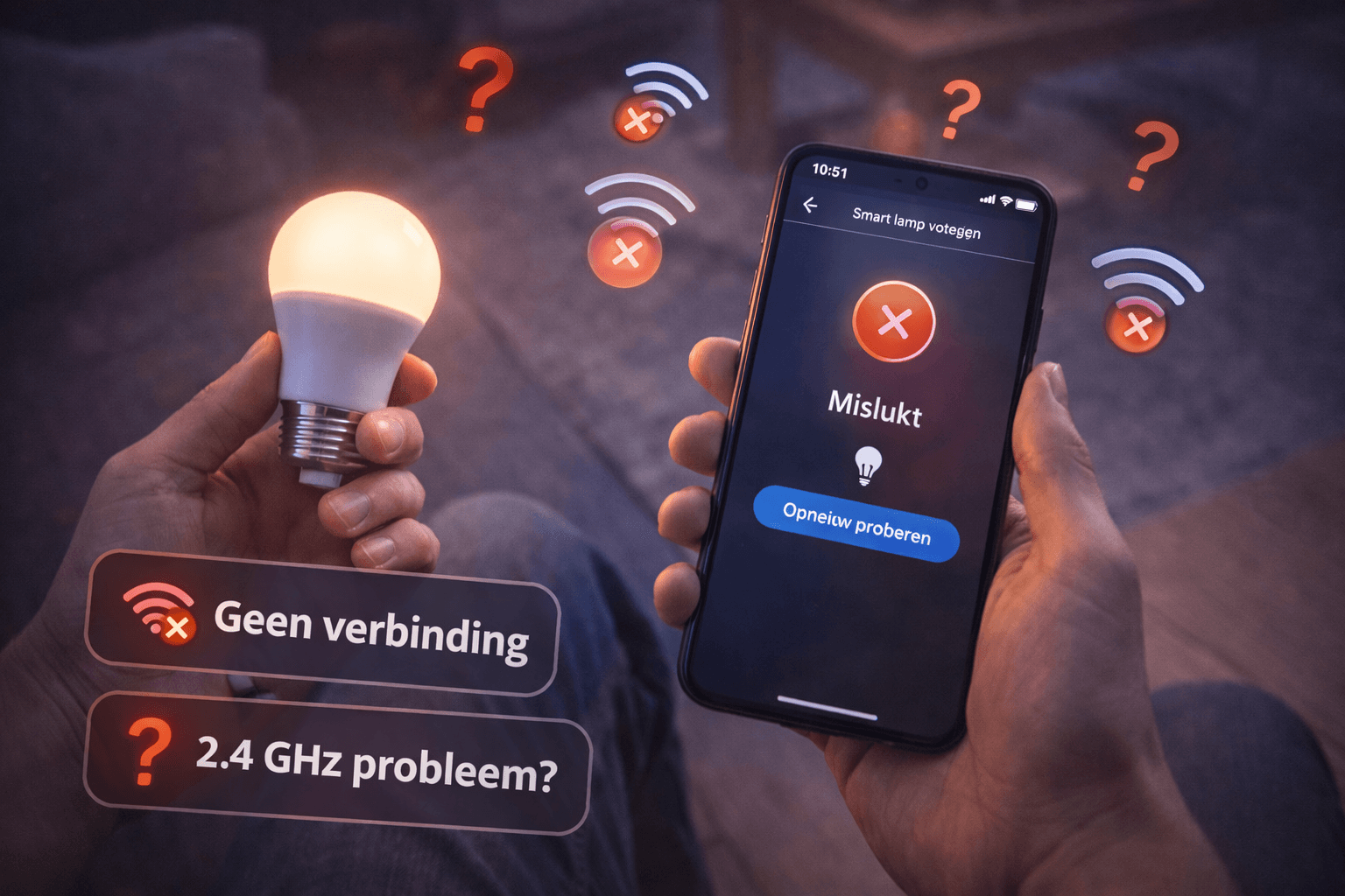 Slimme verlichting koppelen lukt niet? Zo los je het op