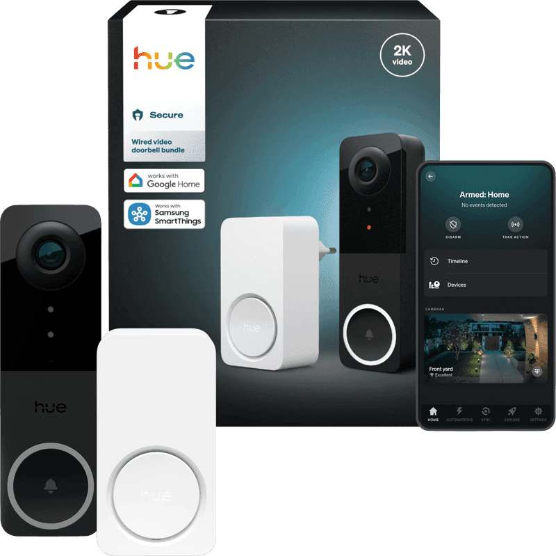 Hue Secure Bedrade Videodeurbel + Chime