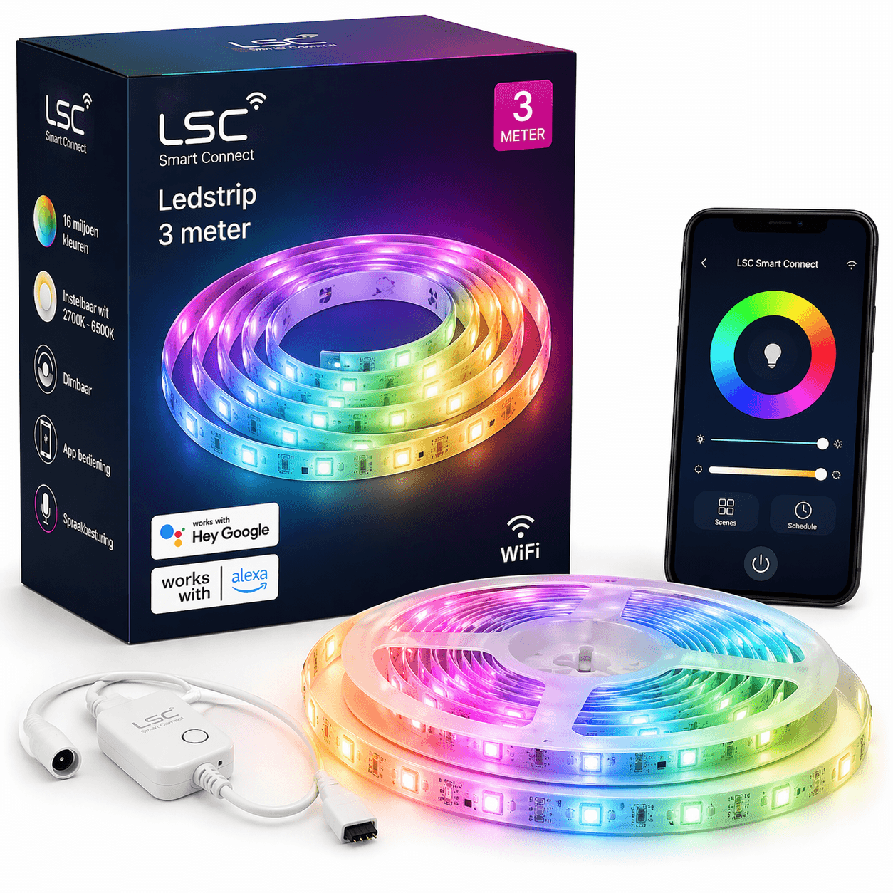 LSC Ledstrip 3 meter — sfeer achter de tv