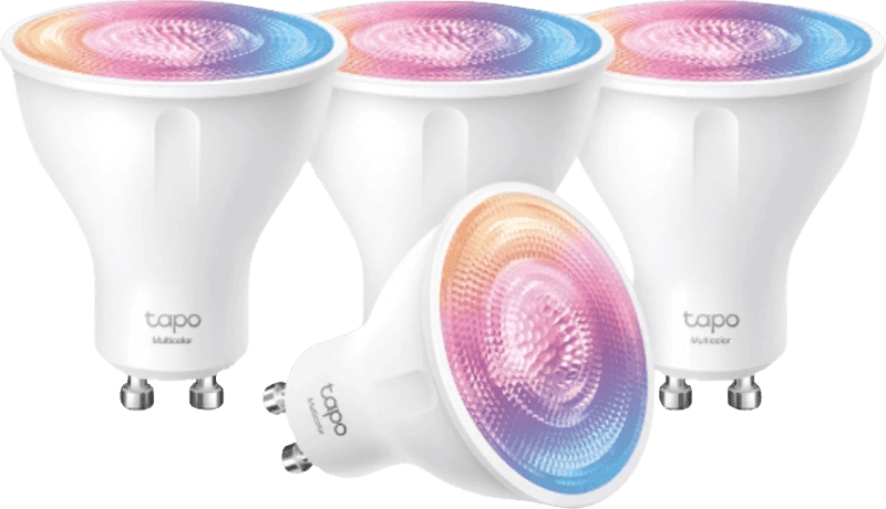 TP-Link Tapo L630 - Wit en Gekleurd Licht - GU10 - 4-pack
