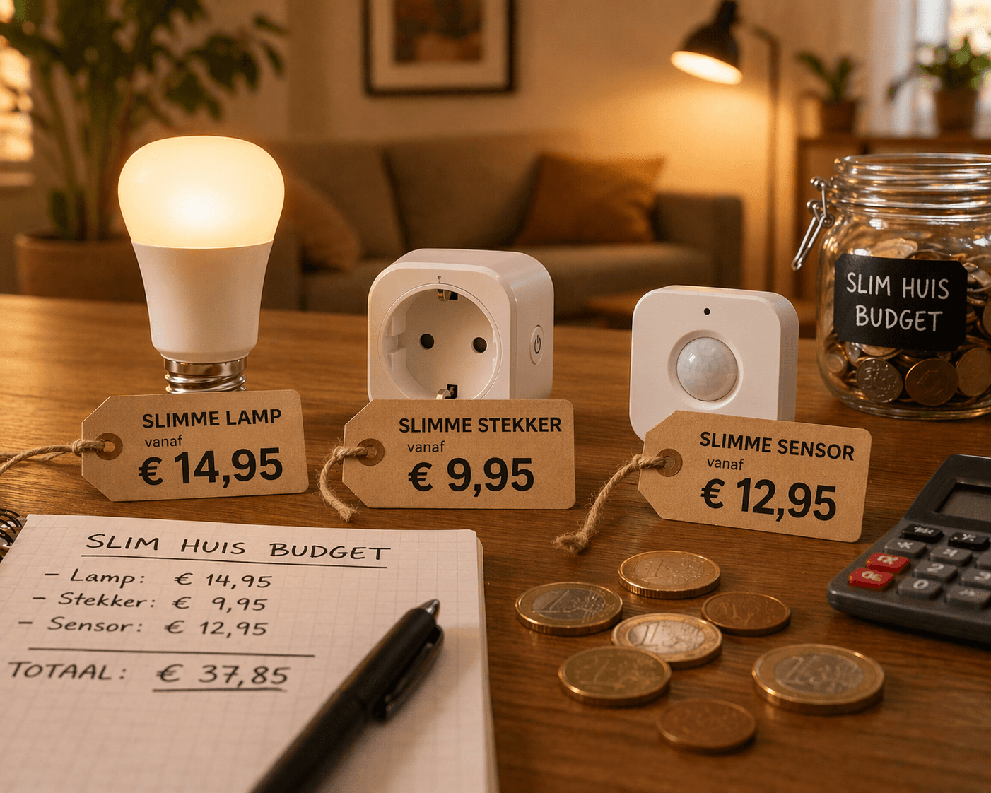 Slim huis met een klein budget: starten voor minder dan €100