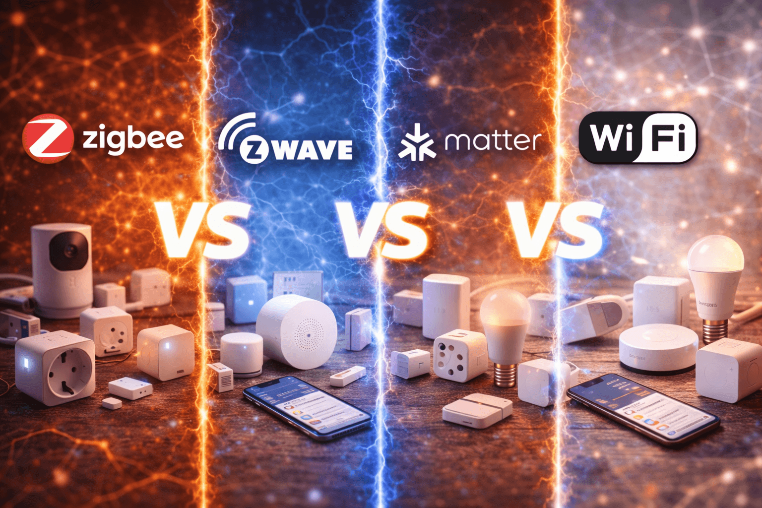 Zigbee vs Z-Wave vs Matter vs Wi-Fi: wat moet je kiezen?